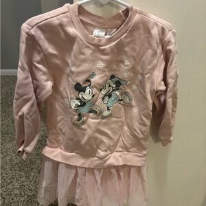 Disney Pink Kids Dress with Minnie and Mickey